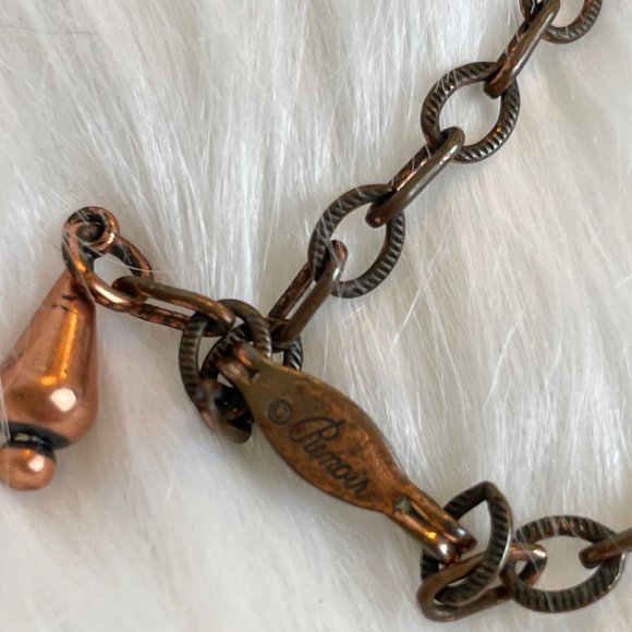 Vintage Renoir Copper Necklace Mid Century Modern Modernist Squiggle Jewelry - Picture 3 of 6